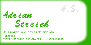 adrian streich business card